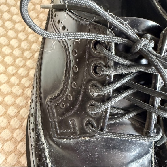Dr. Martens | 3989 Patent Brogue Shoes Black Oxford Preppy Punk Classic | Size 6 - Picture 5 of 13